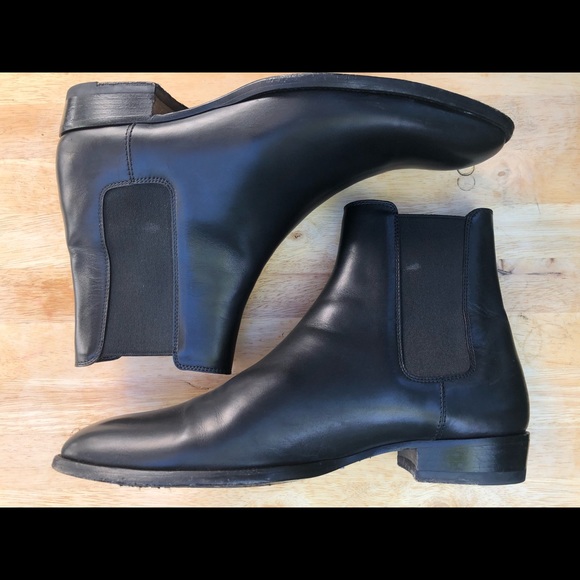 Saint Laurent Paris Leather Wyatt Chelsea Boot - Picture 4 of 7